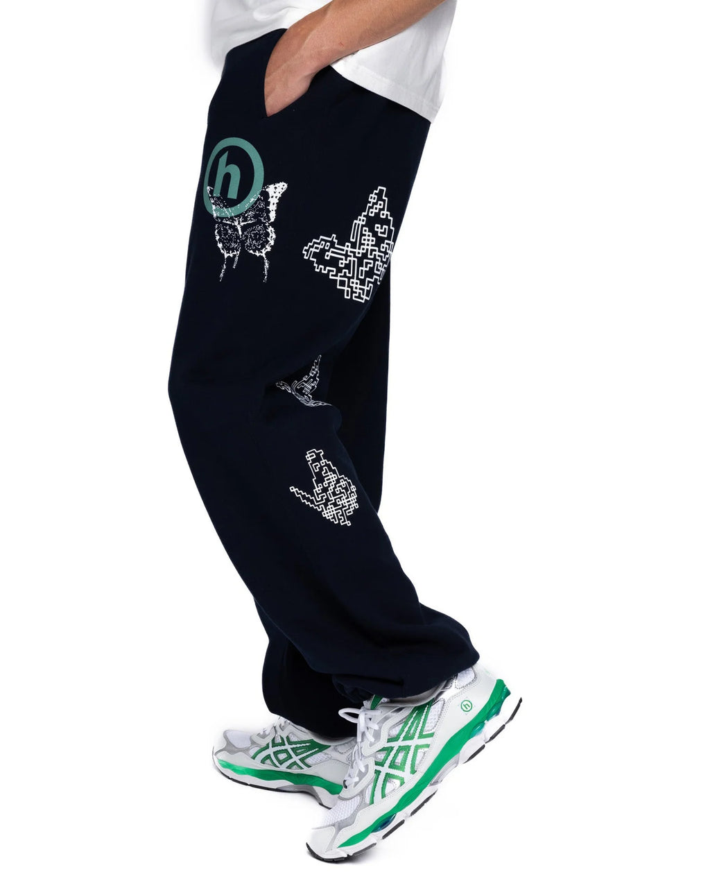 Hidden x Needles H Logo Pixel Butterfly Sweatpant