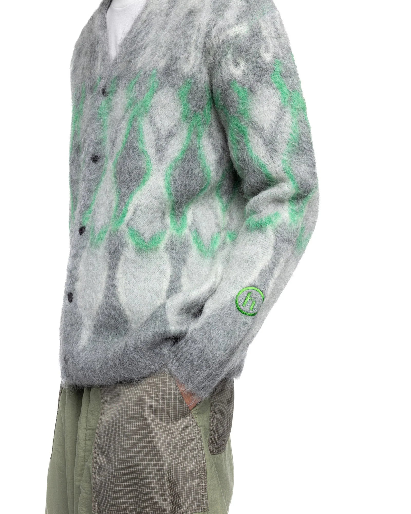 Hidden x Needles Psychedelic Mohair Cardigan