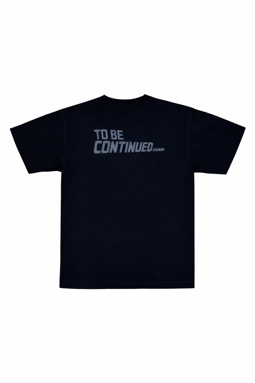 A BATHING APE X Back to the Future Camo Logo Tee 'Black'